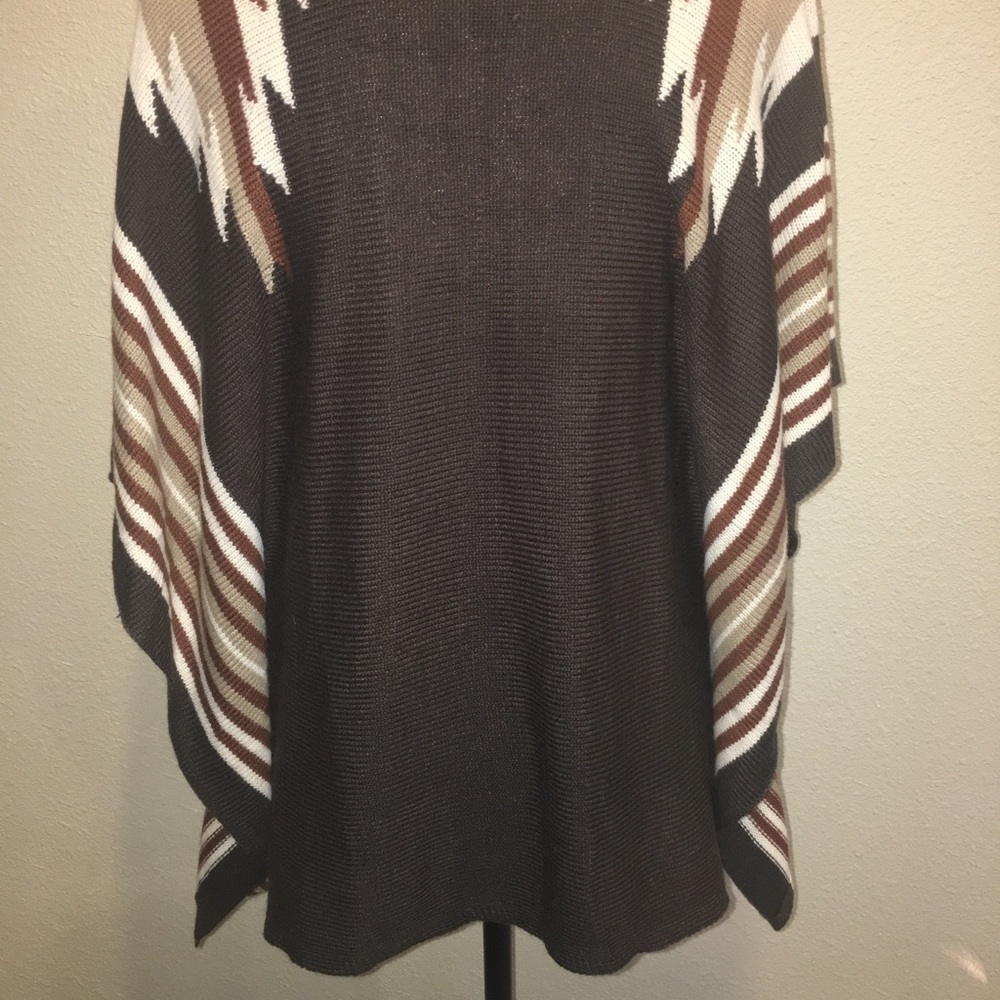 XXI Women’s Brown Poncho sz S/P - Picture 2 of 5